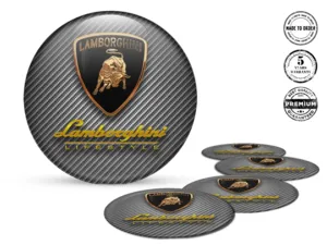 Lamborghini Sticker Silicone Logo Luxury Wheel Decals